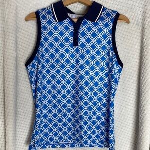 Lillie Green sleeveless golf shirt